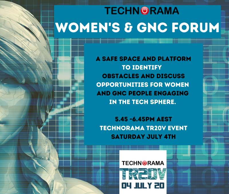 TR20V Women’s and GNC Forum – free event